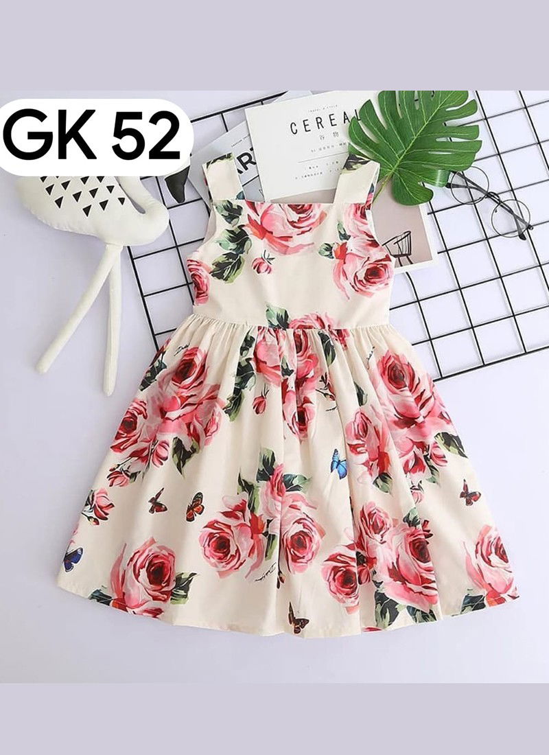Pink Colour GURUKRUPA Girls Party Wear Kids Frock Colllection GK-52